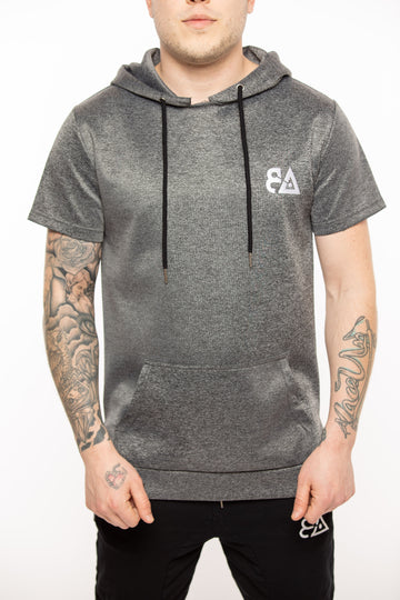 Answer The Bell Muscle Hoodie - Dark Grey