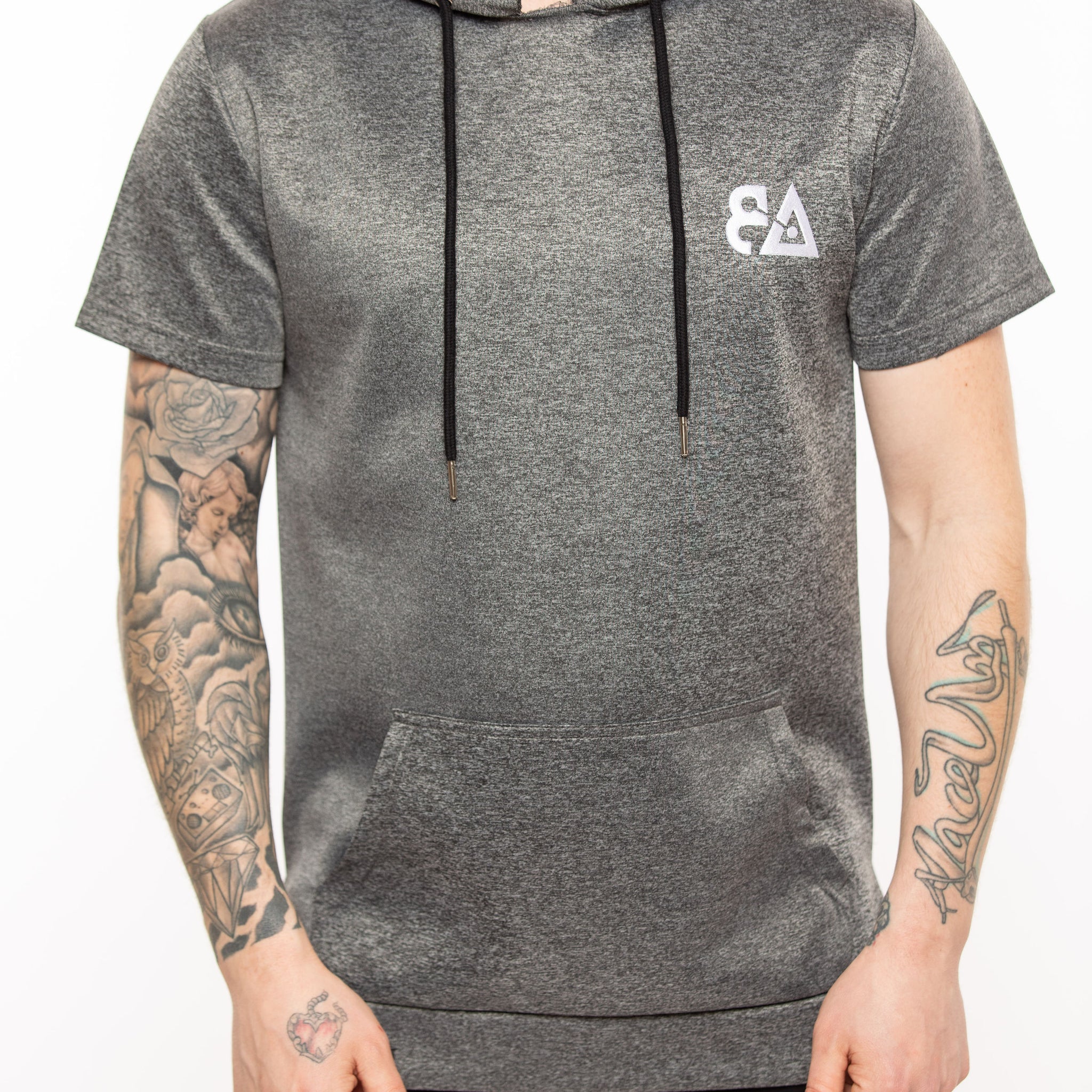 Answer The Bell Muscle Hoodie - Dark Grey