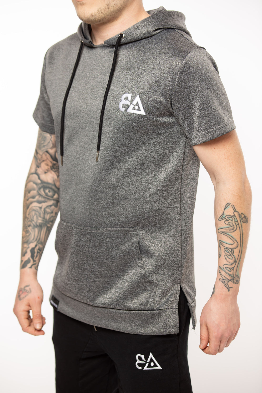 Answer The Bell Muscle Hoodie - Dark Grey