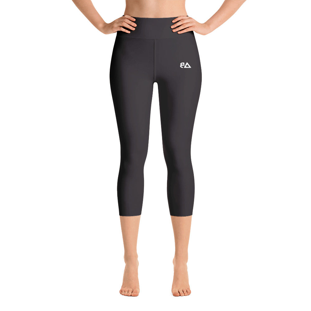 Classic Logo 2.0 -  Black Capri Leggings - Bell Athletics