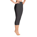 Classic Logo 2.0 -  Black Capri Leggings - Bell Athletics