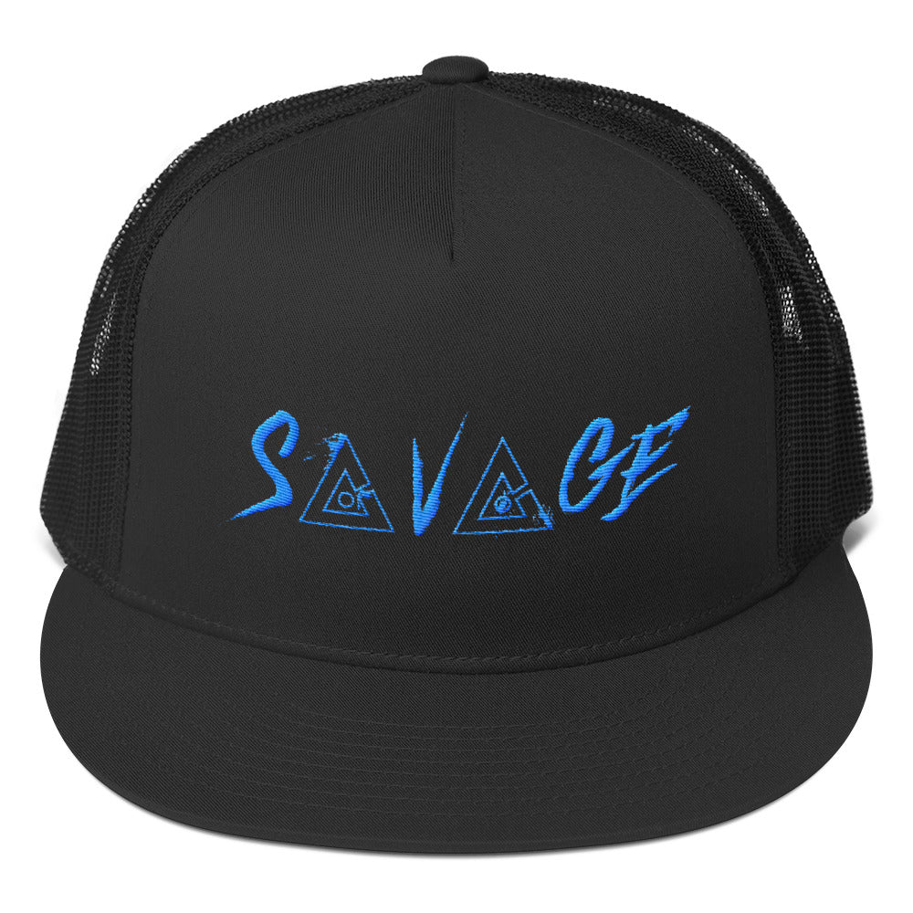 Savage Trucker Hat - Blue/White - Bell Athletics